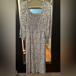 J. Crew floral 3/4 sleeves dress.